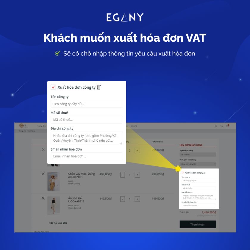 Yêu cầu xuất hóa đơn VAT